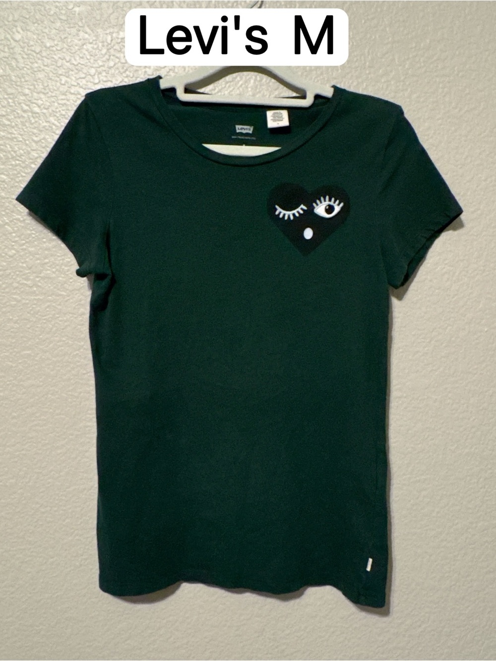 Levi's Women's Green Heart Eye T-Shirt
